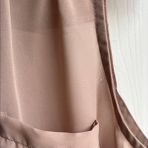 Charlotte Russe Sleeveless Tan Blouse size medium - Picture 4 of 5